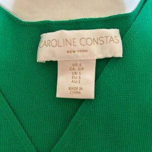 CAROLINE CONSTAS
V-Neck Midi Length Dress 
Size: S